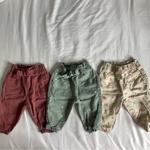 Garanimals Baby Girl Cargo Pants Bundle | 3 Piece | 0-3M